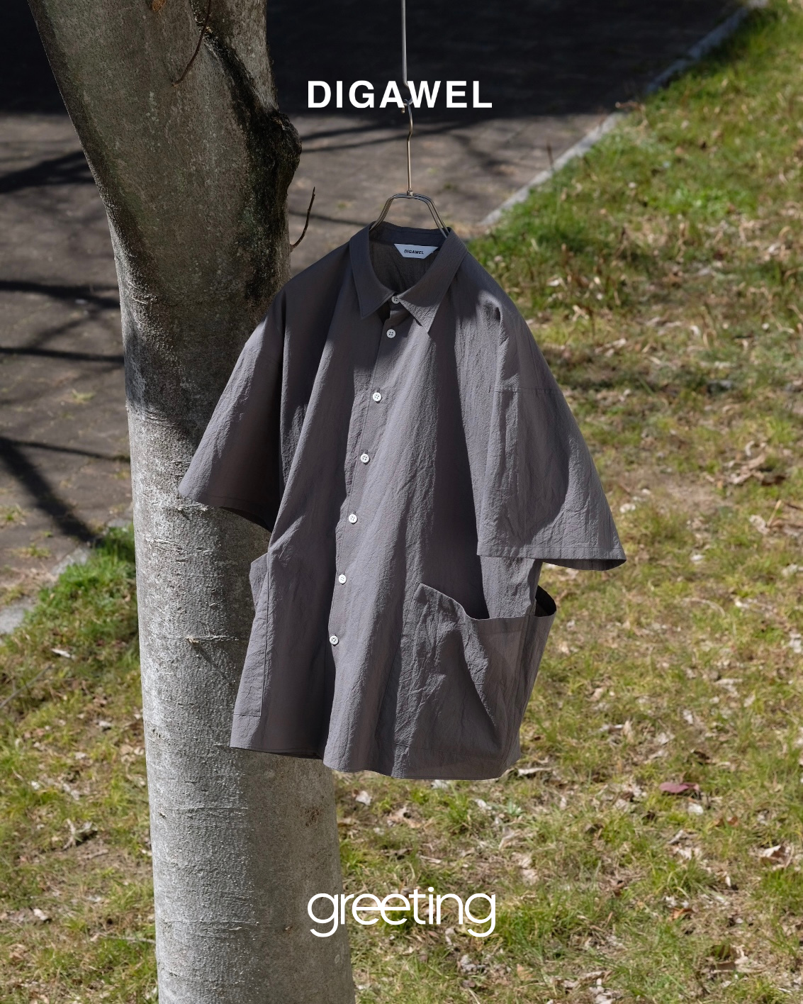DIGAWEL for greeting / Side Pocket S/S Shirt