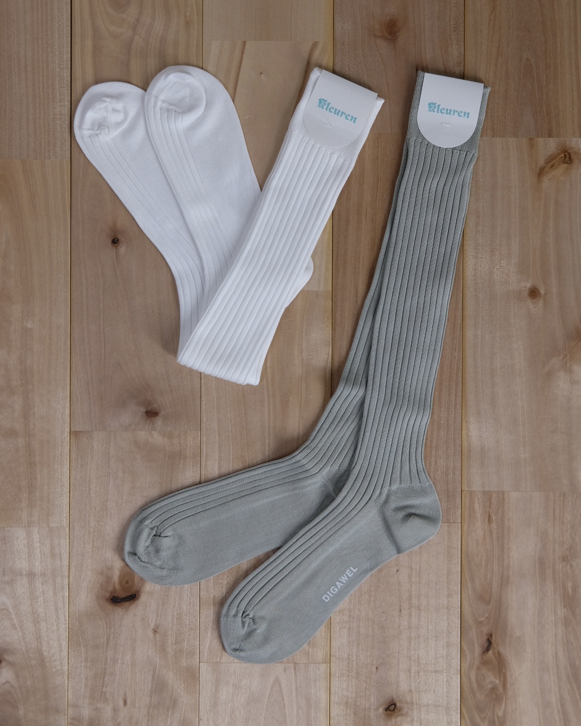 × Kleuren Rib Hose Socks / Midsommar
