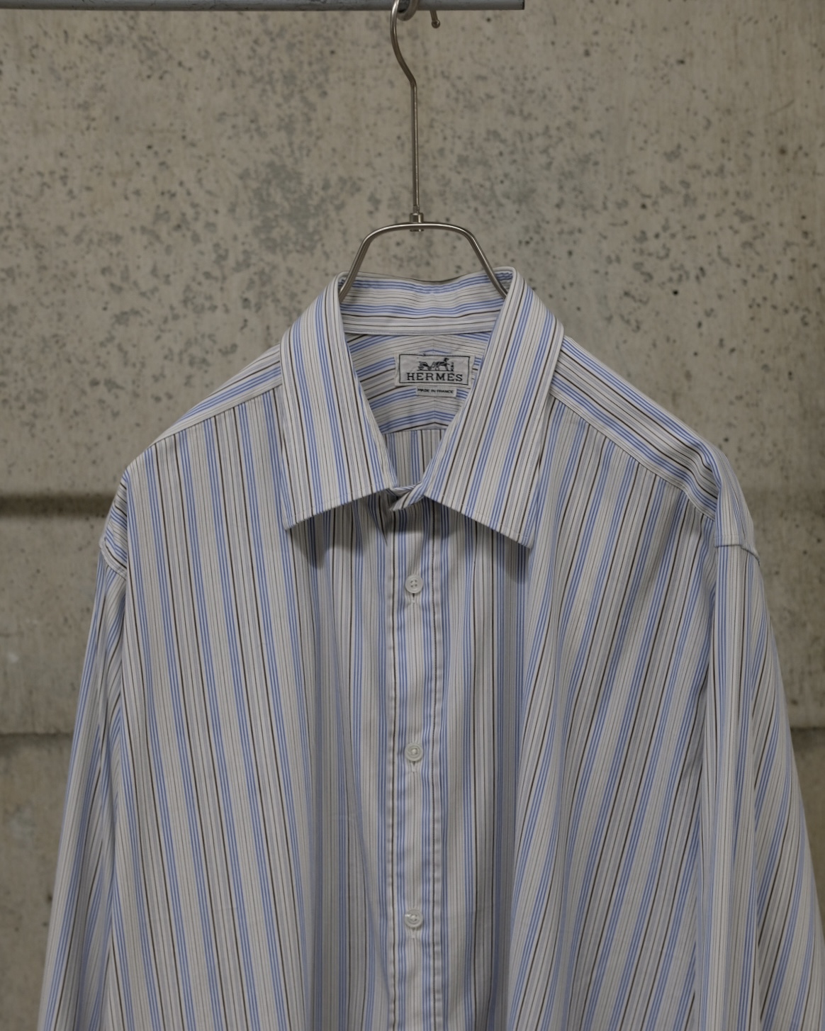 Old HERMES / Long Sleeve Pocket Shirt