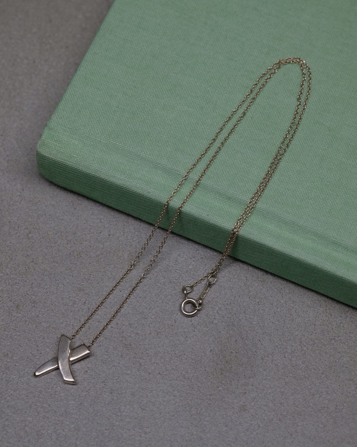 "Old Tiffany" Cross Necklace